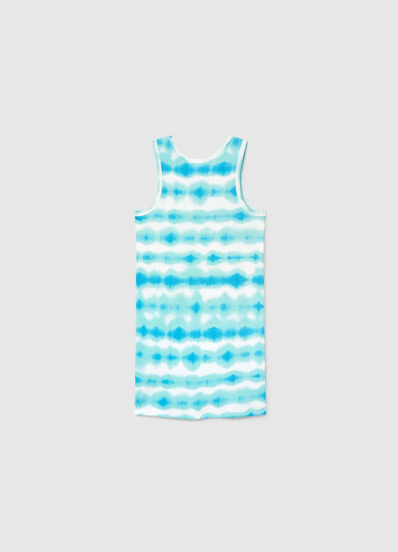 Vestito canotta tie dye con stampa - Image 3