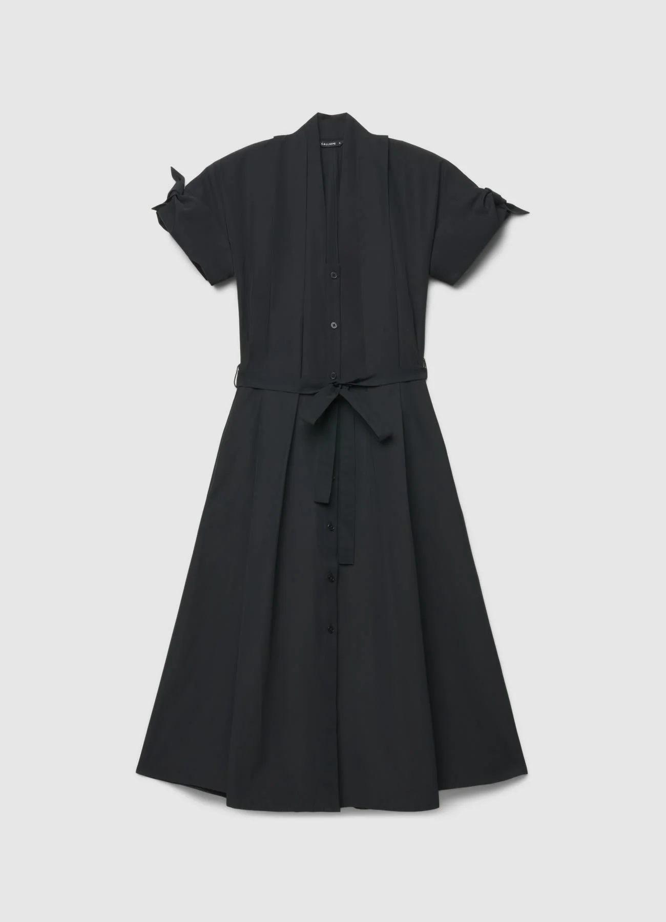 Vestito chemisier con cintura - Image 4