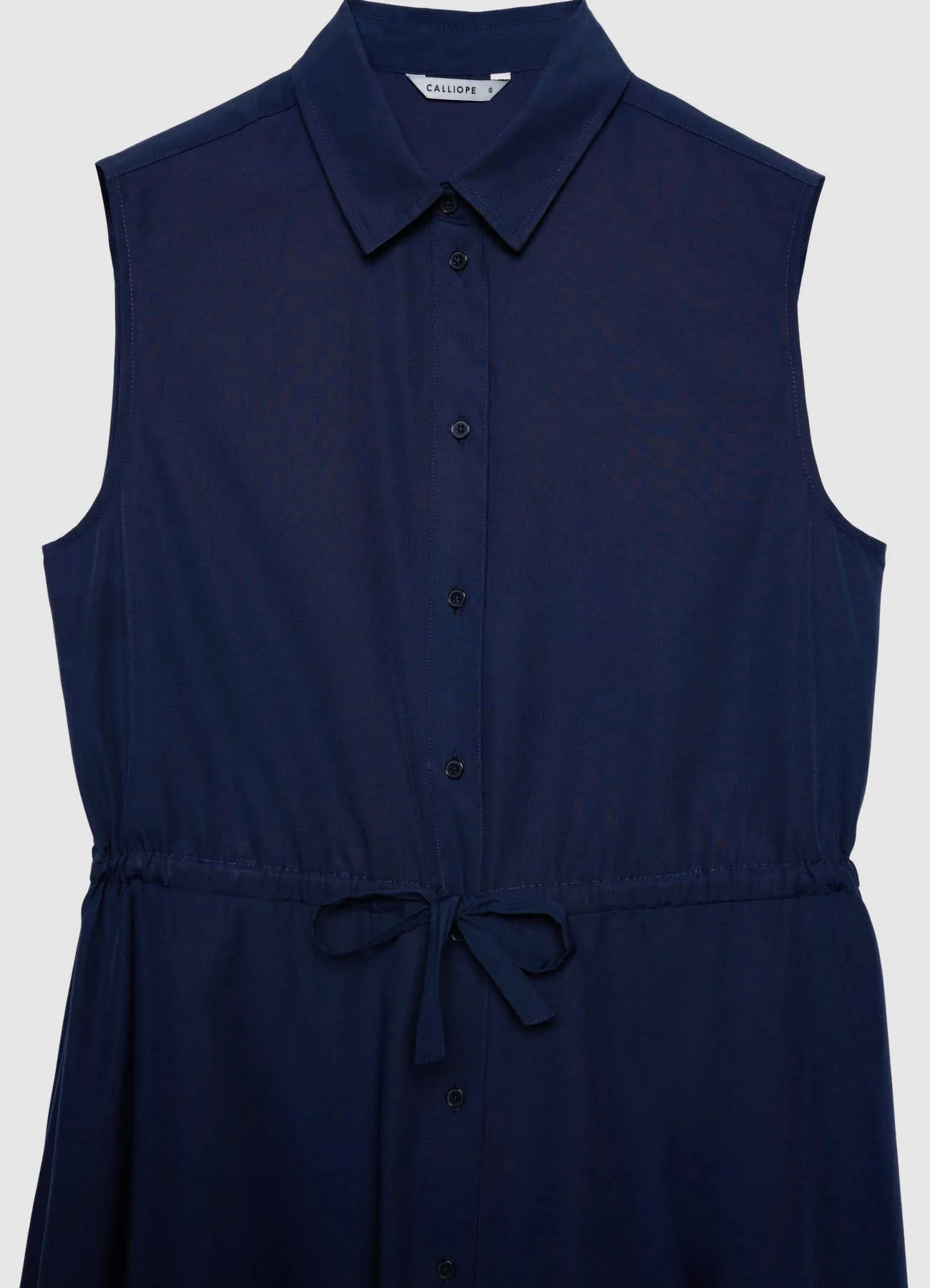 Vestito chemisier lungo senza maniche - Image 6