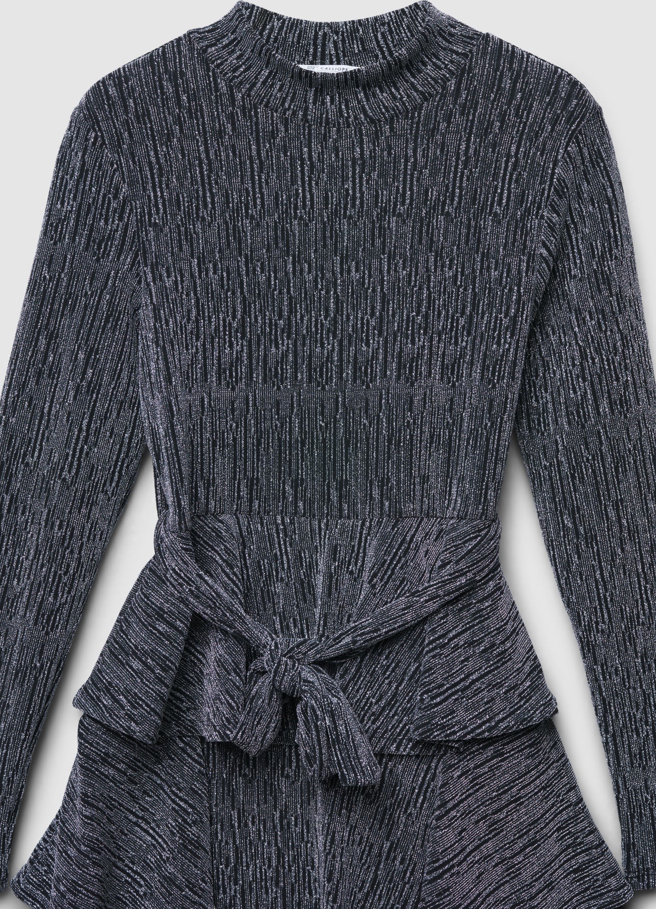 Vestito con balze e cintura - Image 2