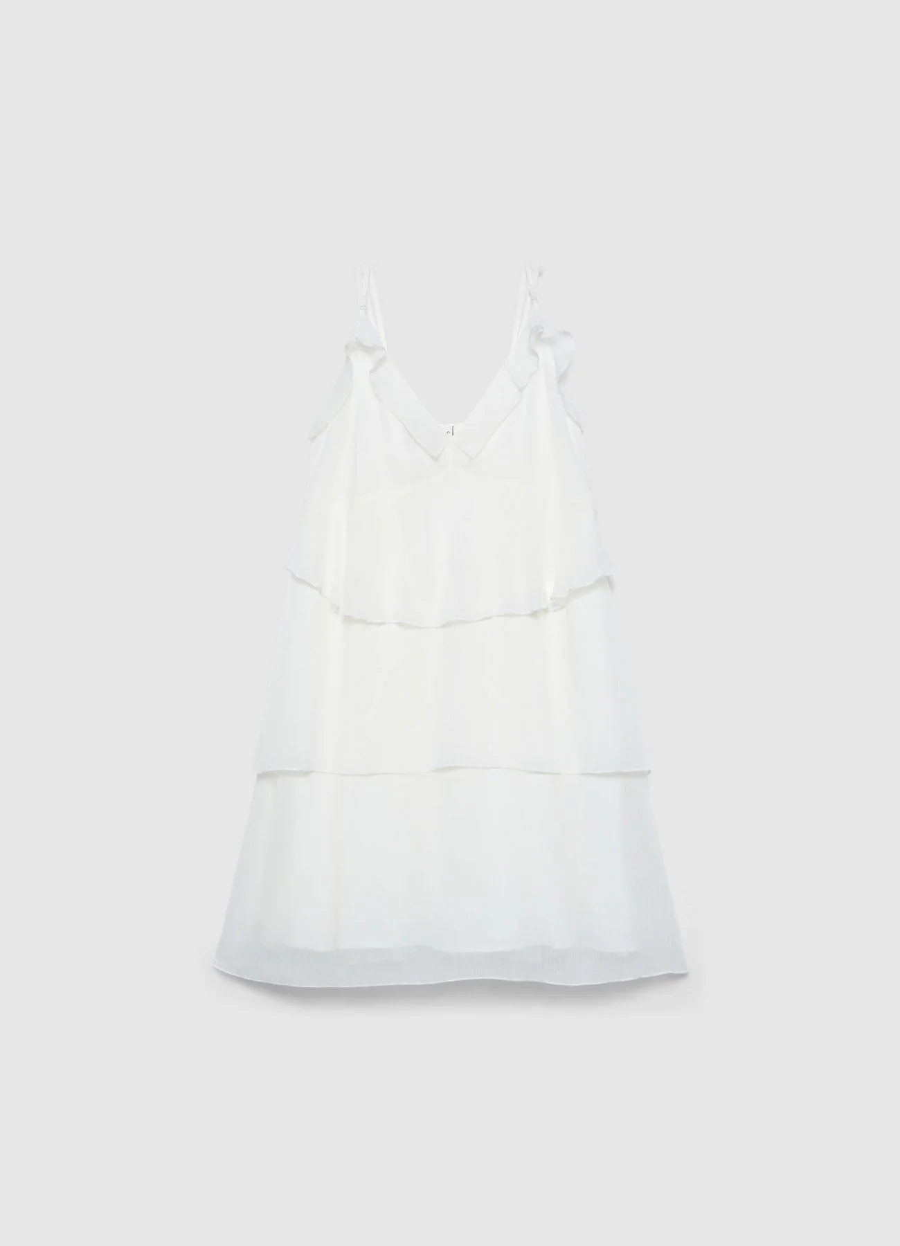 Vestito corto con volant