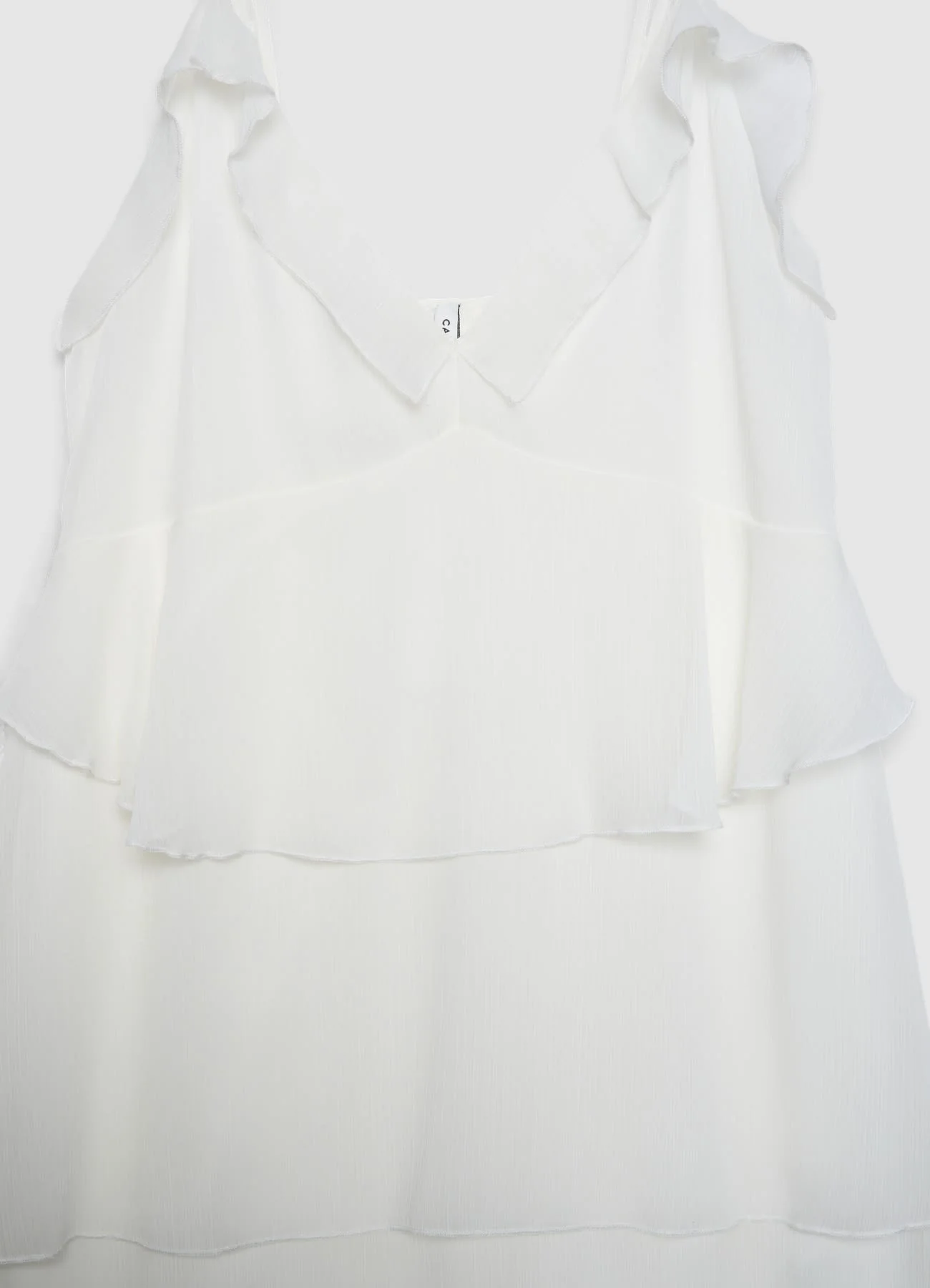 Vestito corto con volant - Image 3