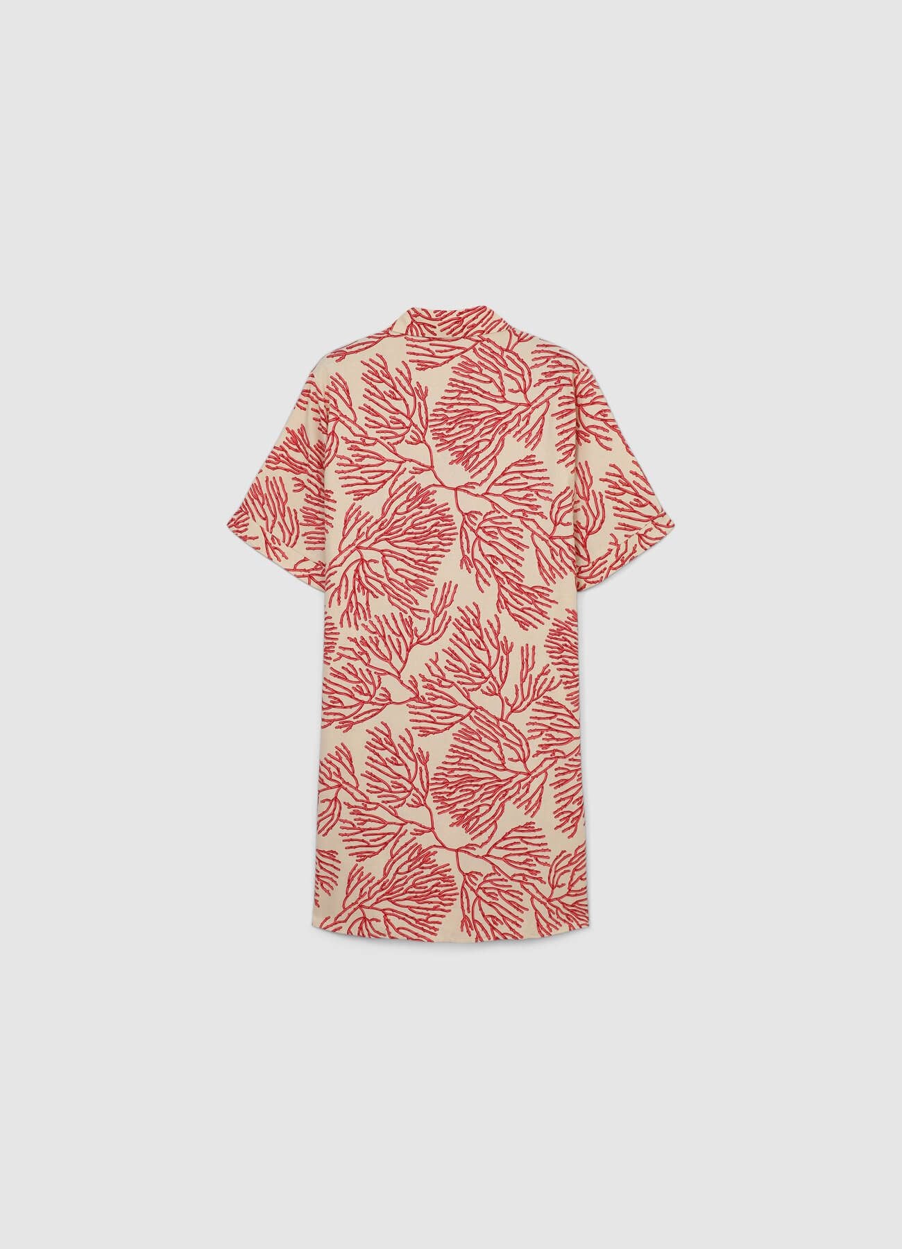 Vestito corto fantasia misto lino - Image 6