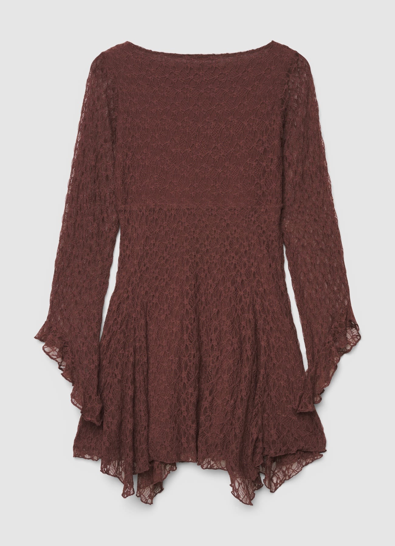 Vestito corto in pizzo con scollo a V - Image 6