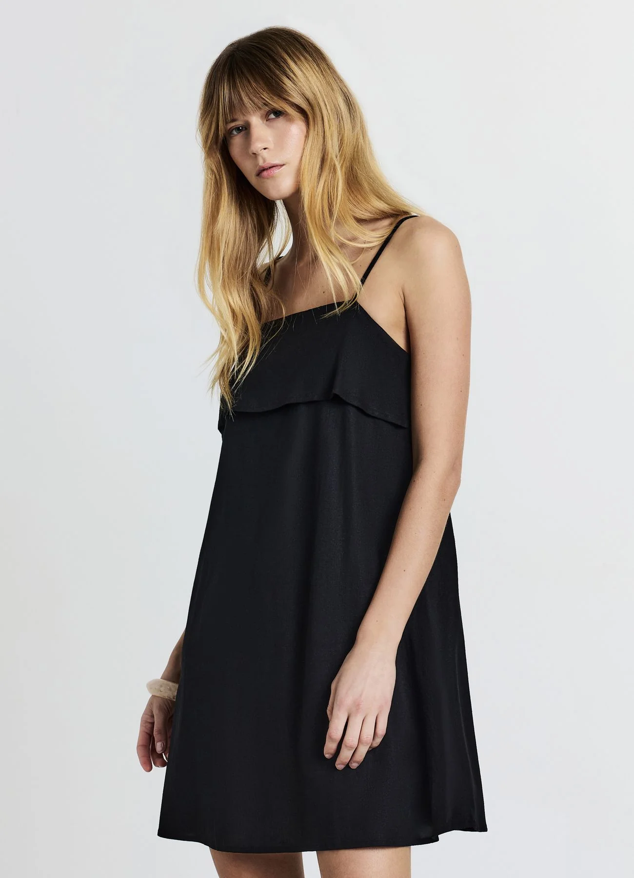 Vestito corto misto lino - Image 3