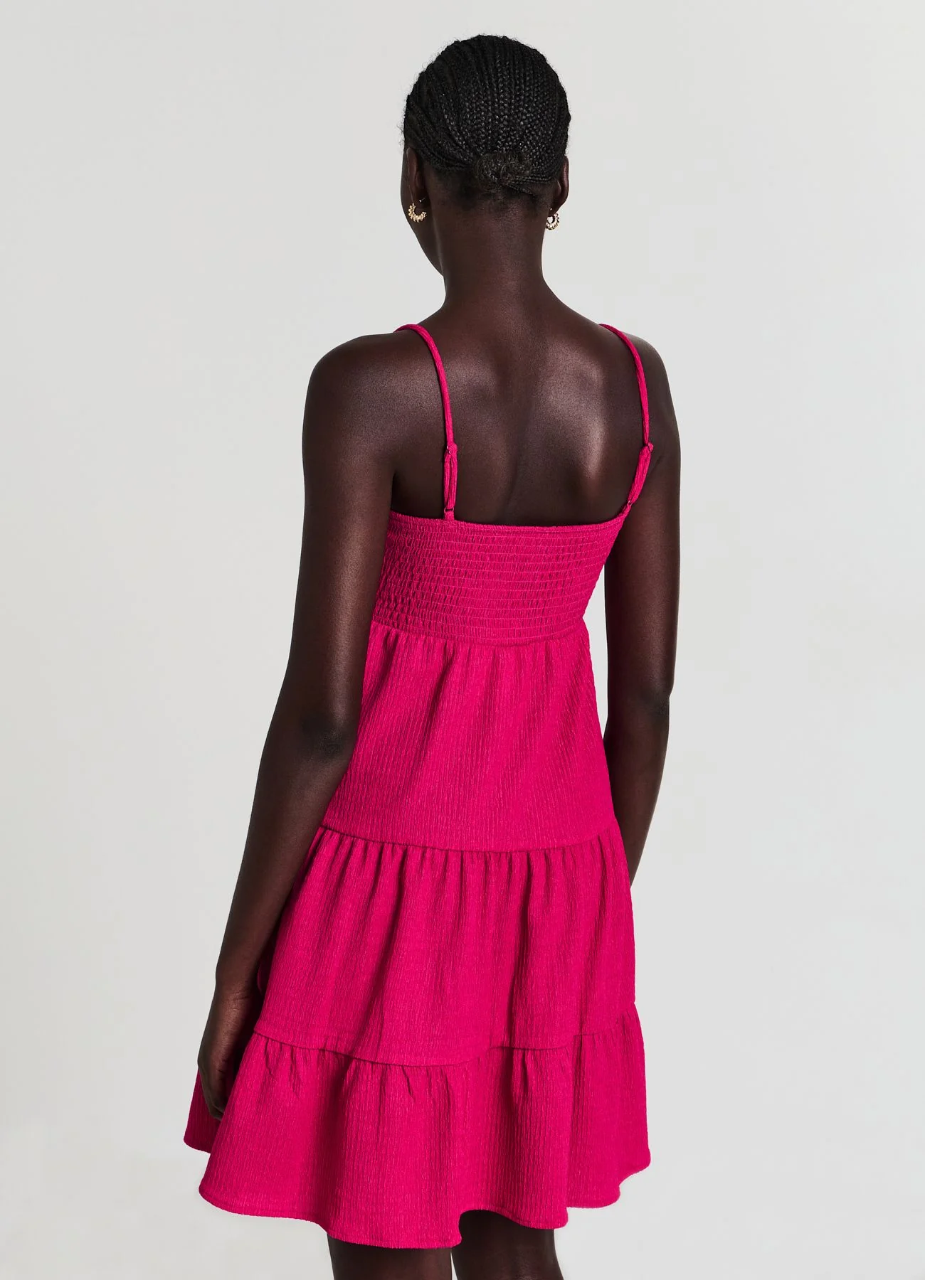 Vestito corto punto smock - Image 3