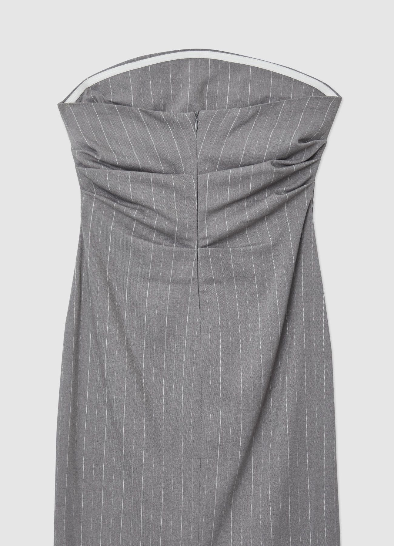 Vestito fascia fantasia gessata - Image 4