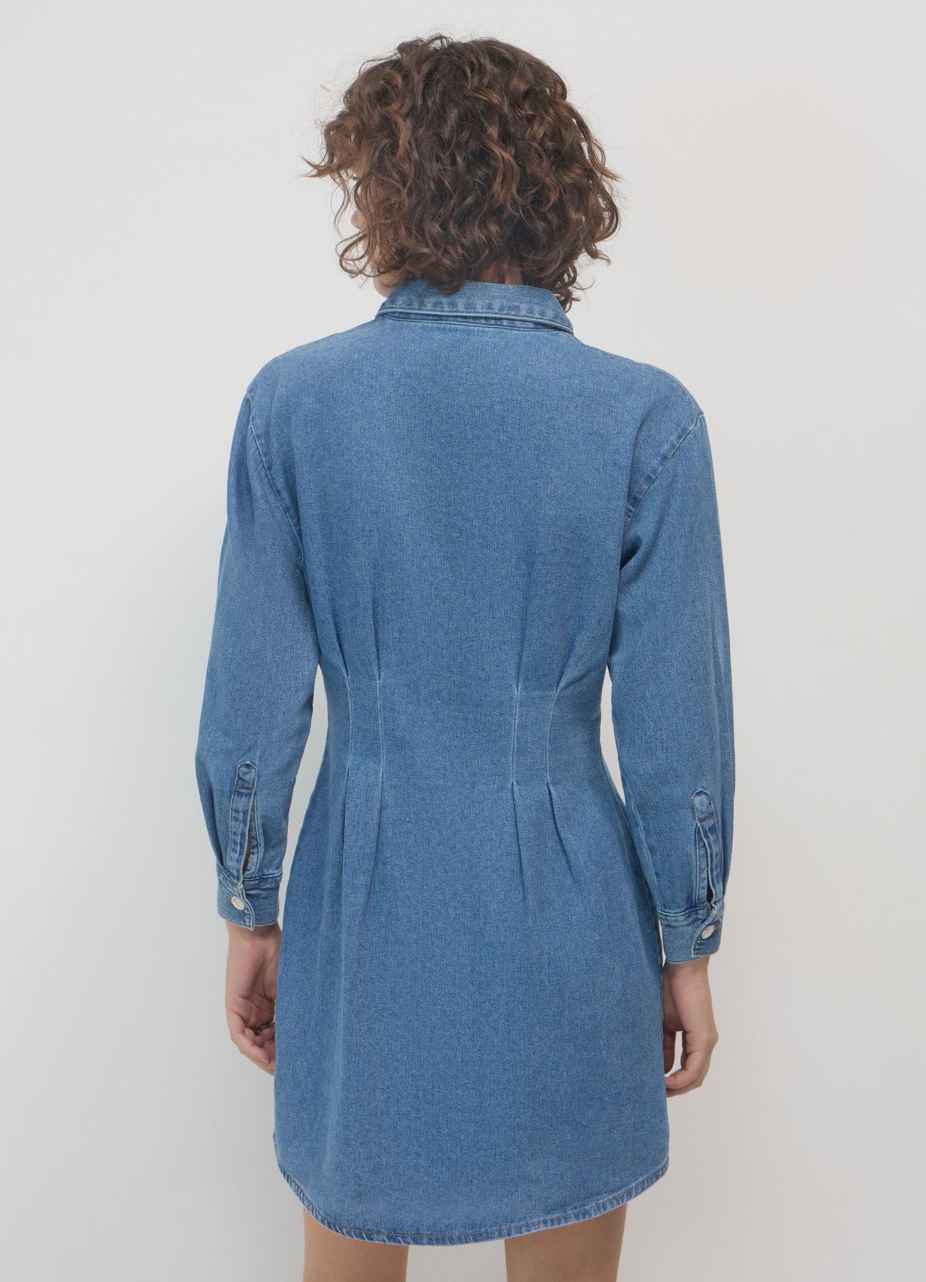 Vestito in denim con pinces - Image 2