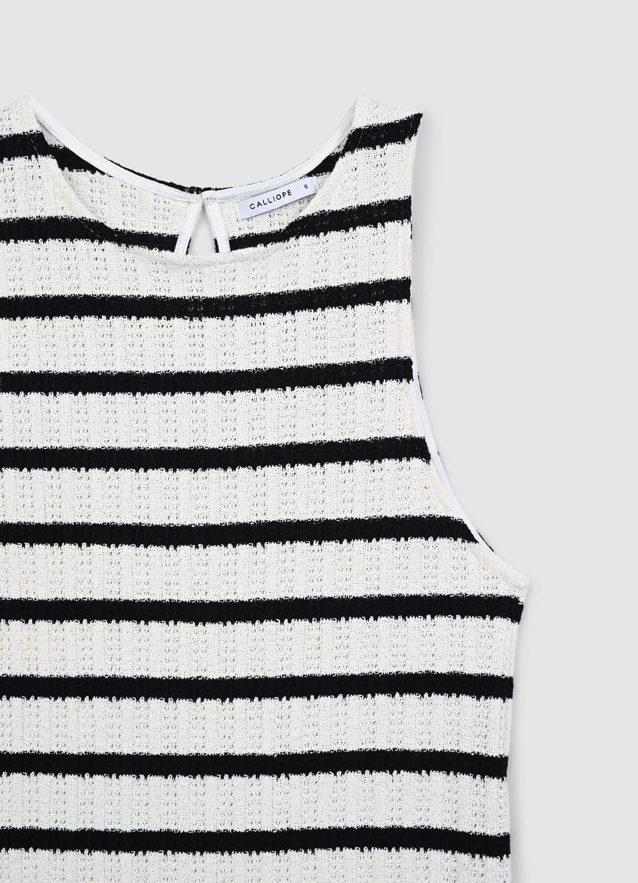 Vestito in maglia a righe - Image 6
