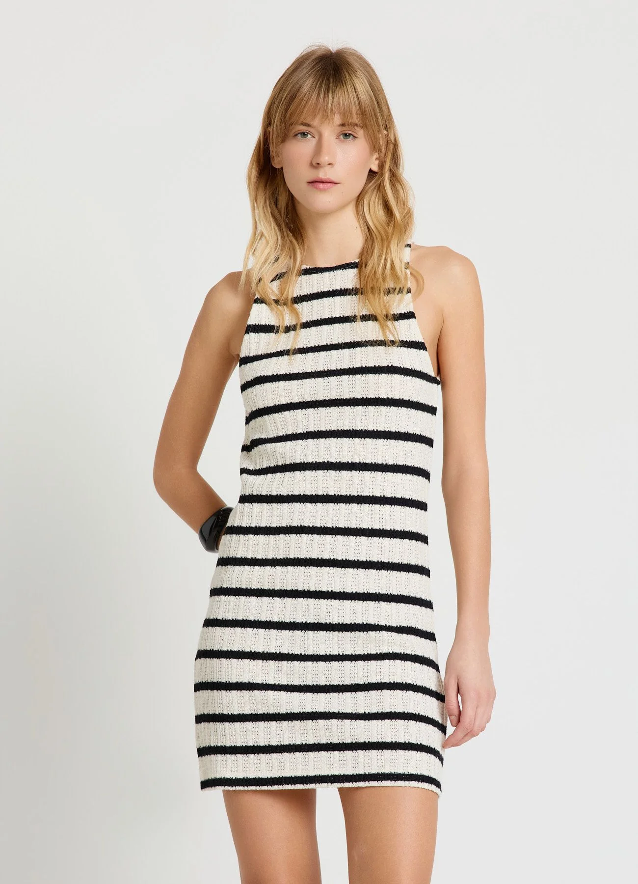Vestito in maglia a righe - Image 3