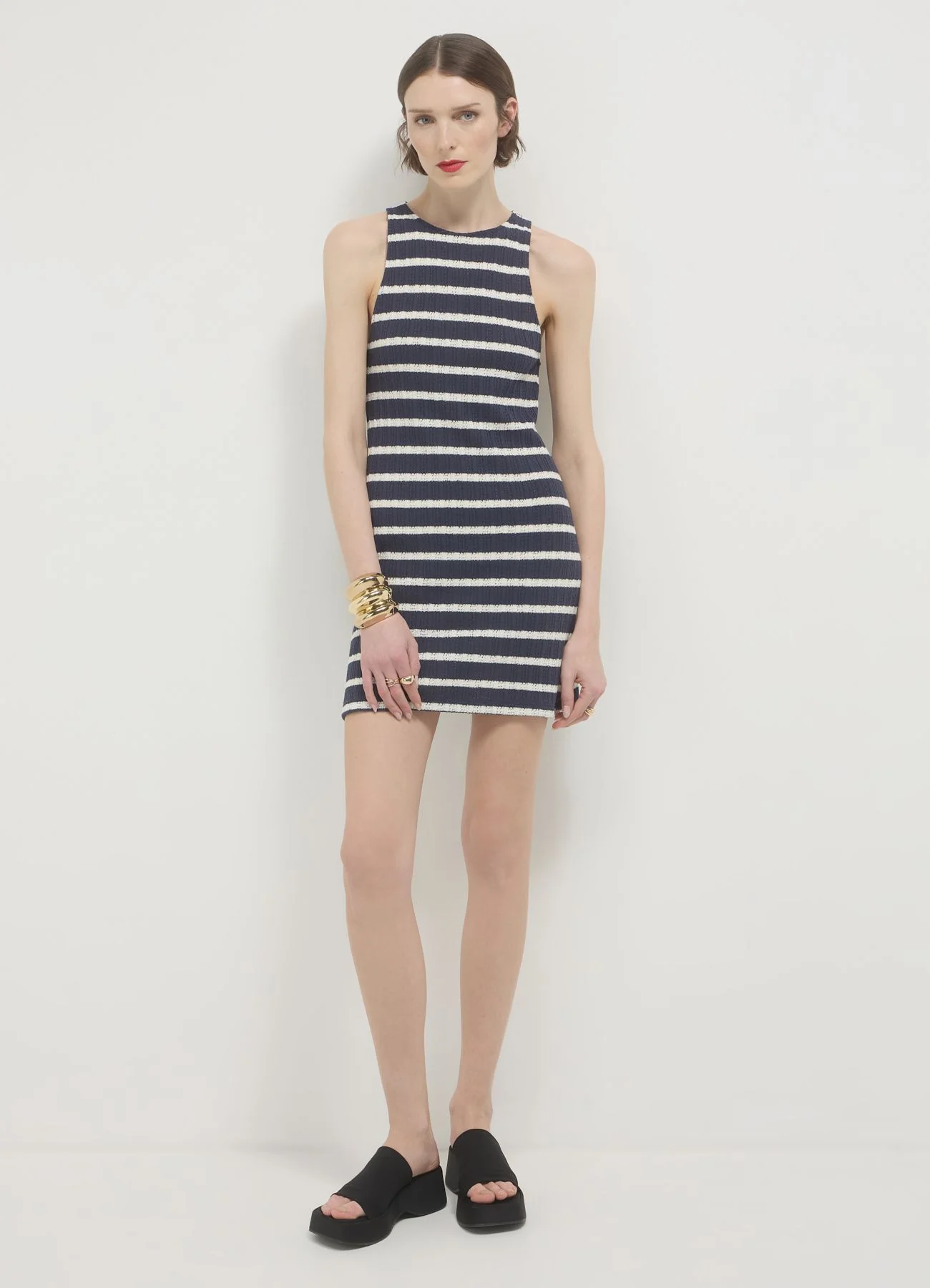 Vestito in maglia a righe - Image 3