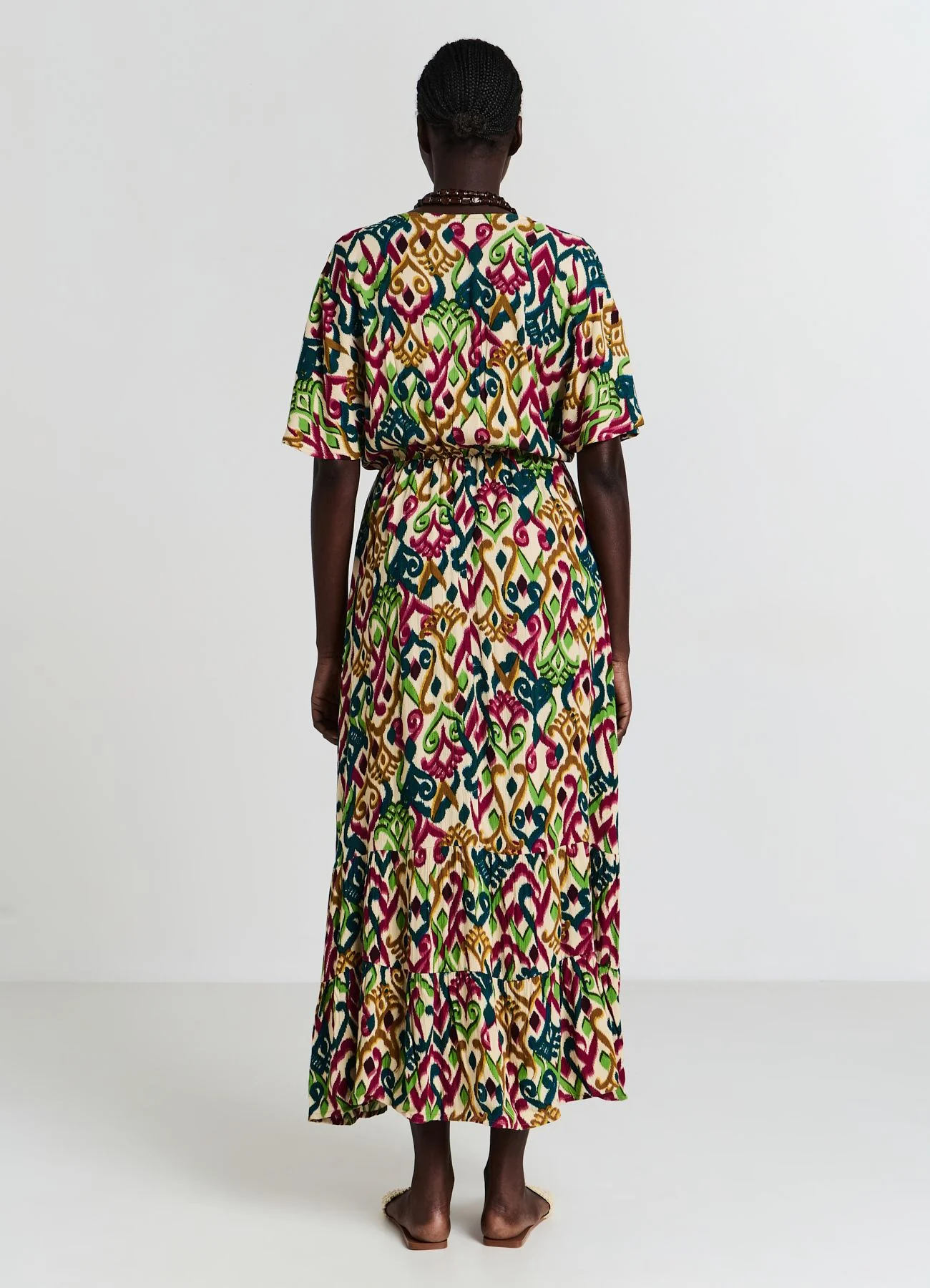 Vestito kimono con balza - Image 3