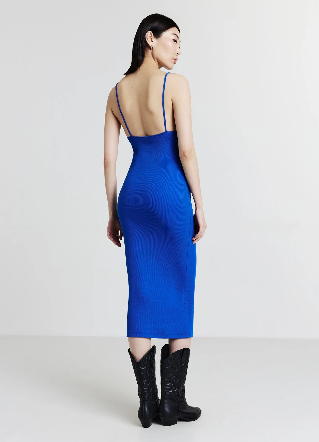 Vestito lungo a costina - Image 3