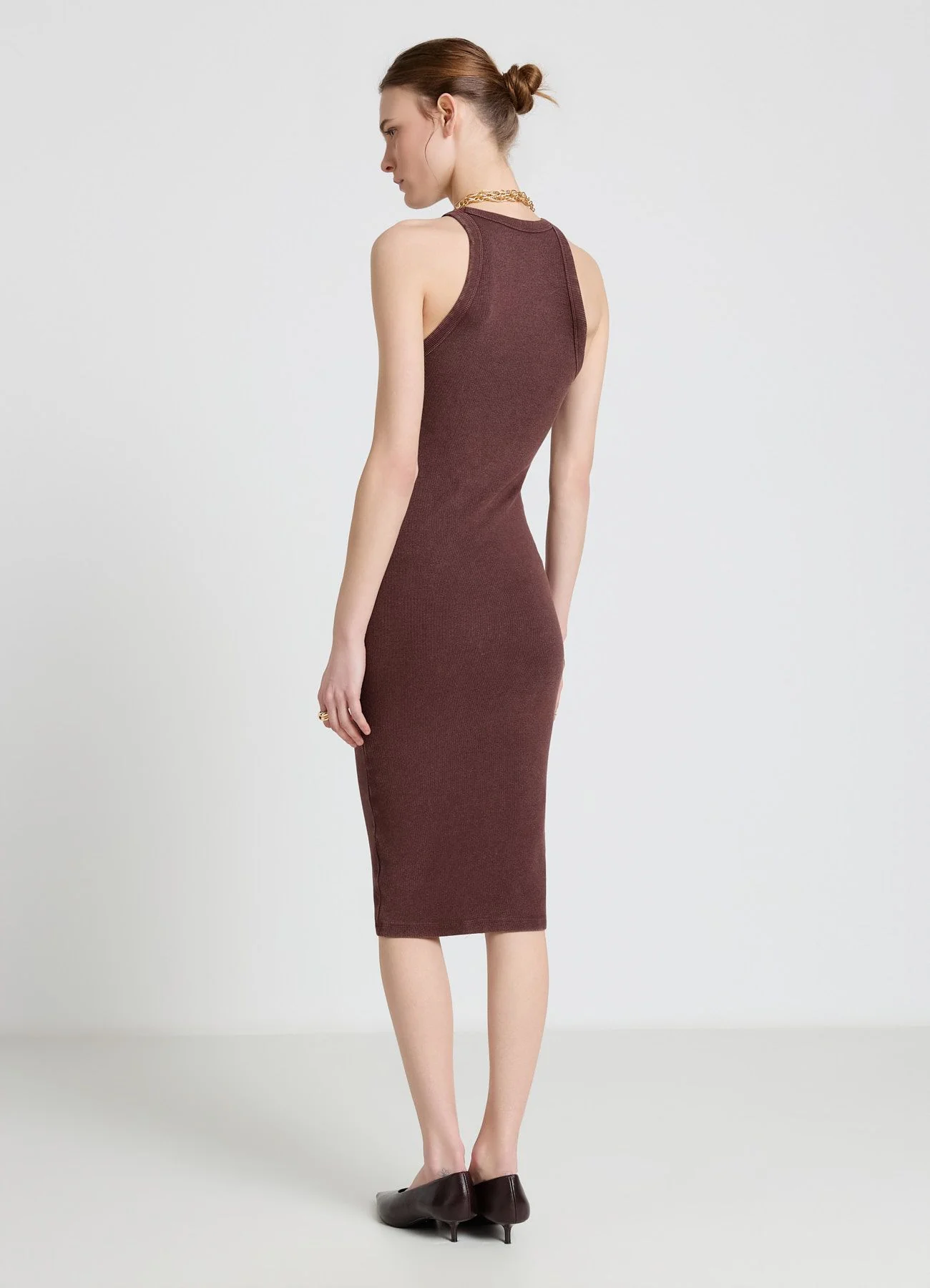 Vestito lungo a costine - Image 2