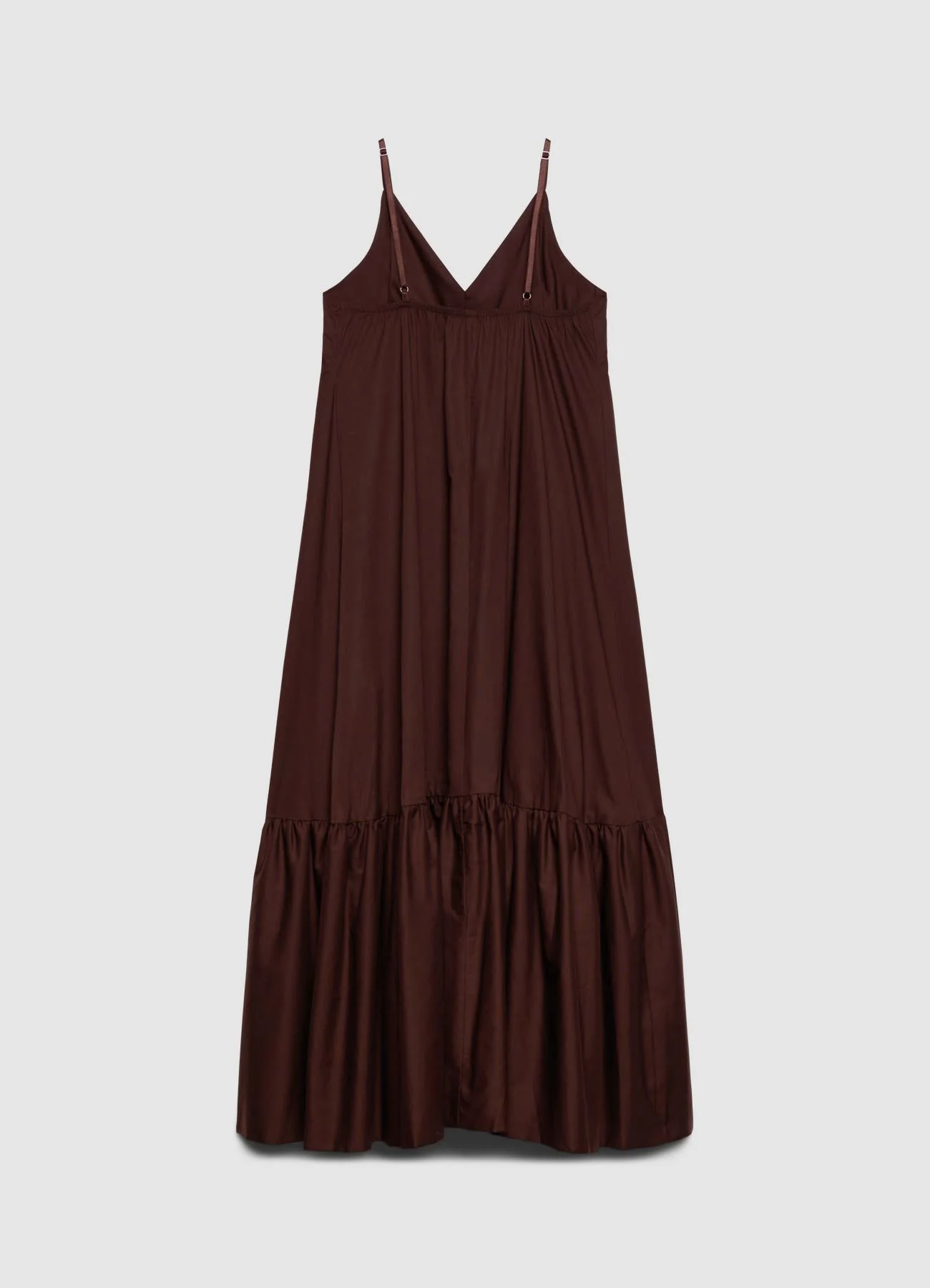 Vestito lungo con balza a palloncino - Image 4