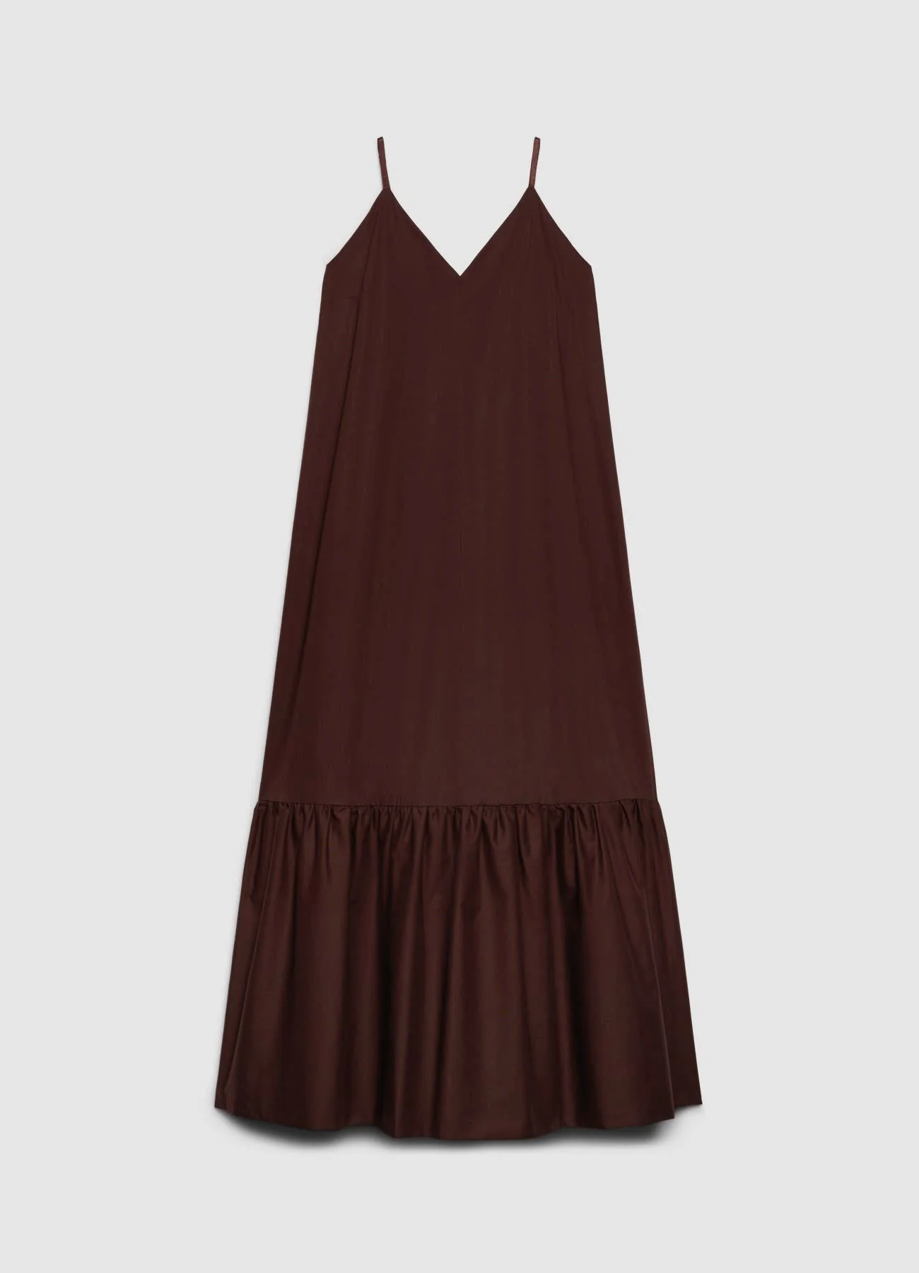 Vestito lungo con balza a palloncino - Image 5