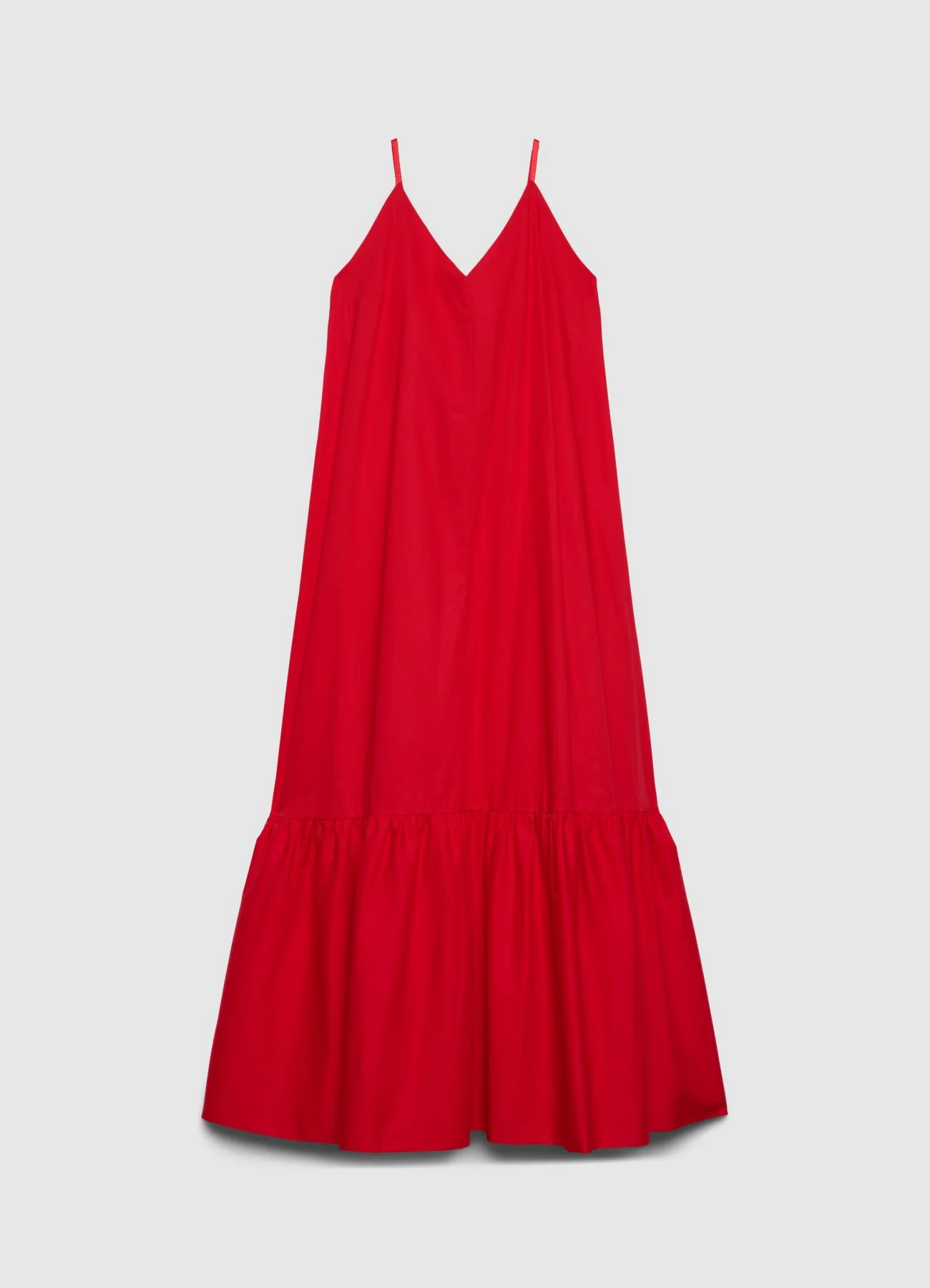 Vestito lungo con balza a palloncino - Image 4