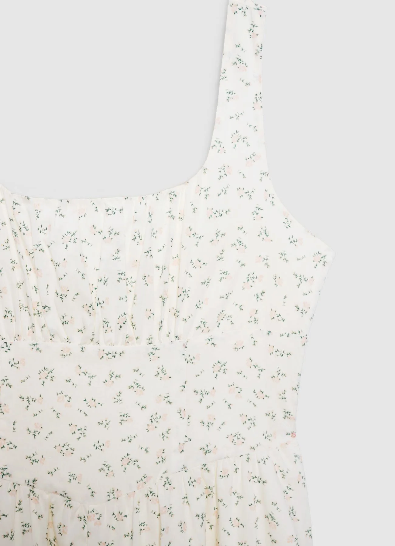 Vestito lungo con scollo quadrato e stampa floreale - Image 6