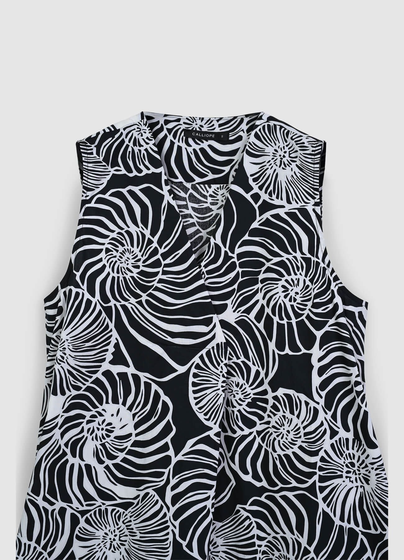 Vestito lungo fantasia bicolore - Image 5