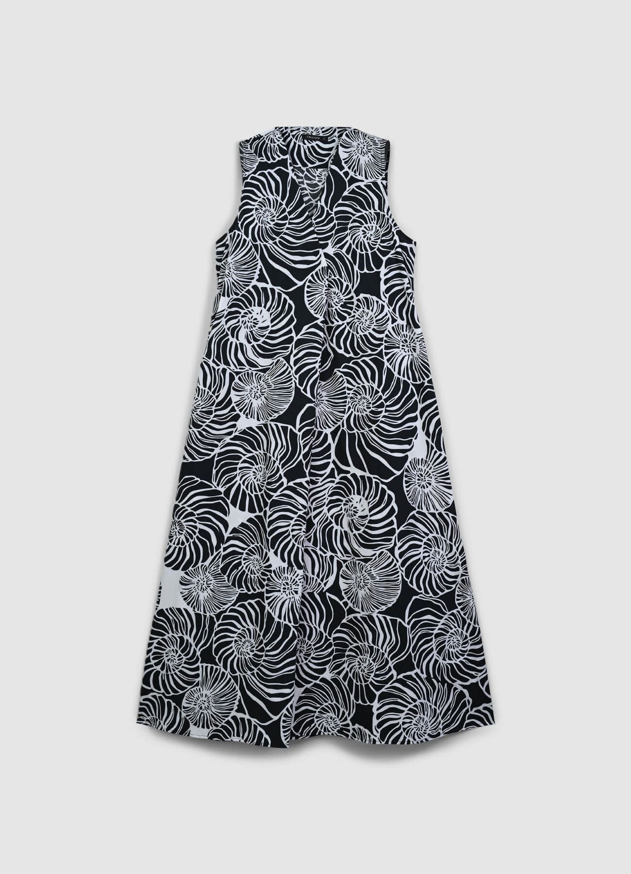 Vestito lungo fantasia bicolore - Image 6
