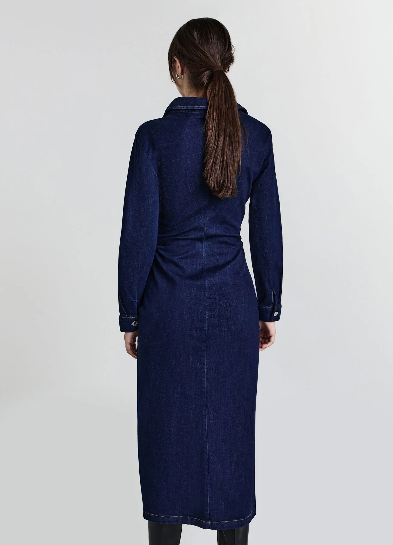 Vestito lungo in denim - Image 2