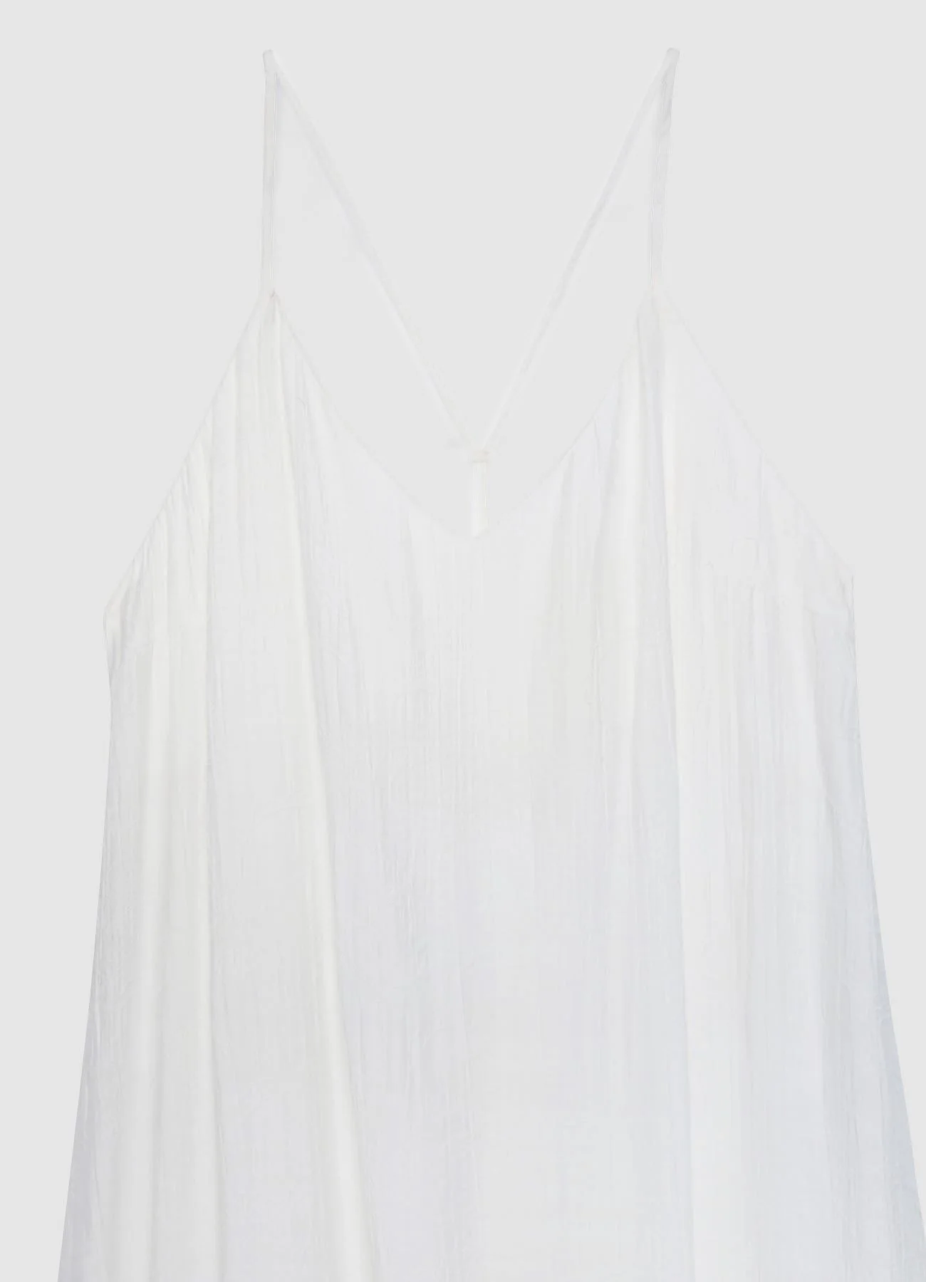 Vestito lungo jacquard con spalline sottili - Image 6