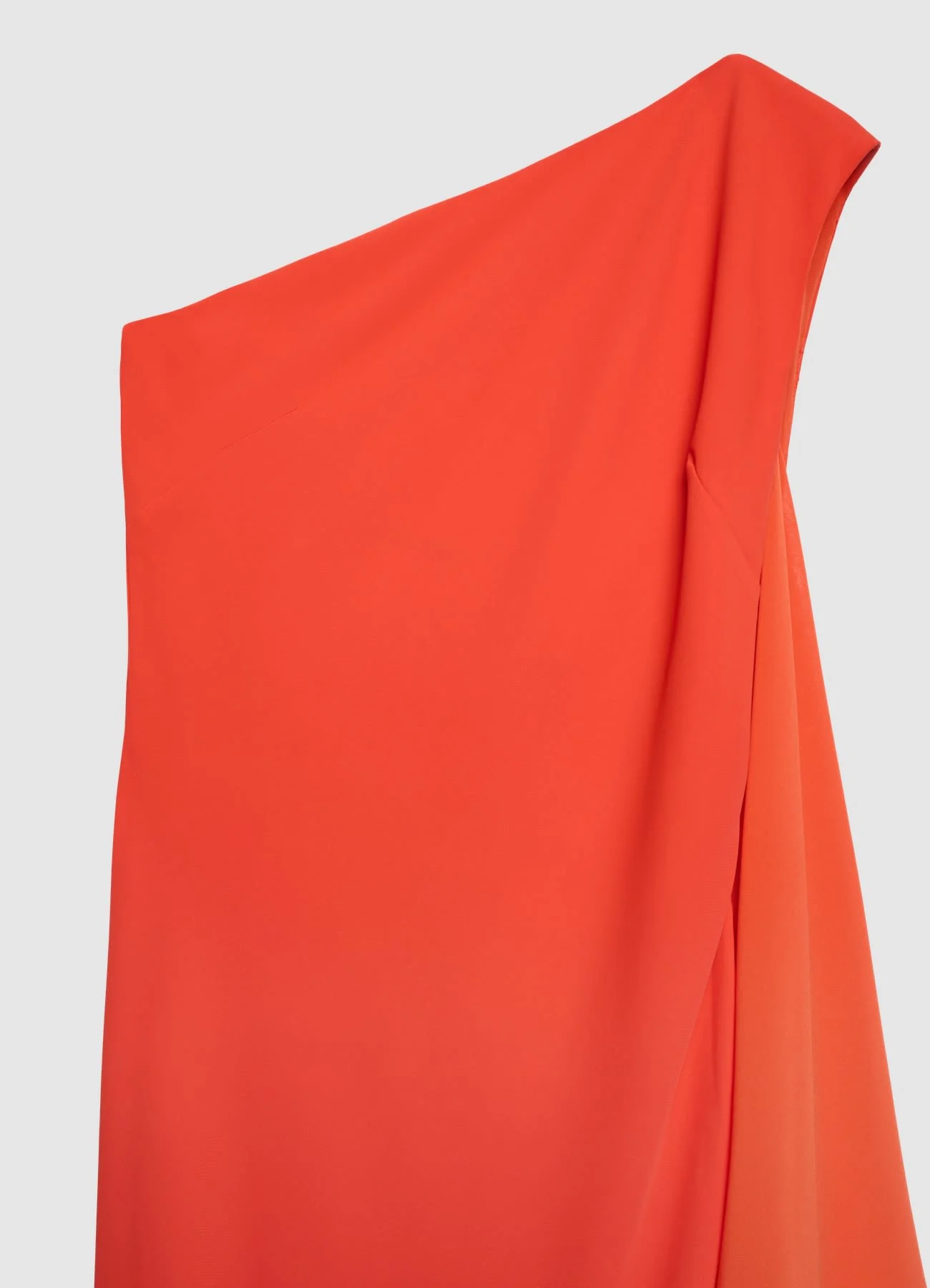 Vestito lungo monospalla con drappeggio - Image 6