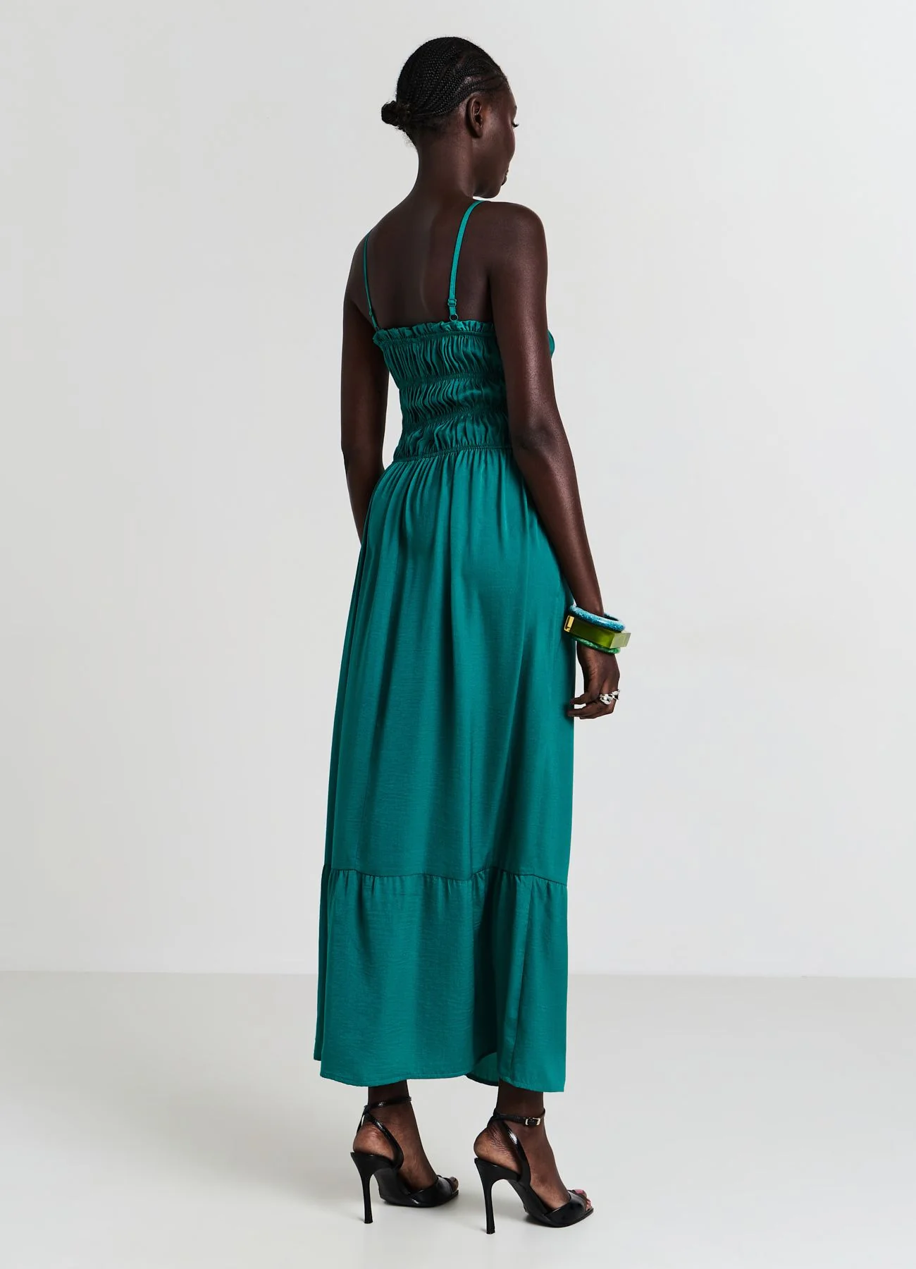 Vestito lungo punto smock - Image 2