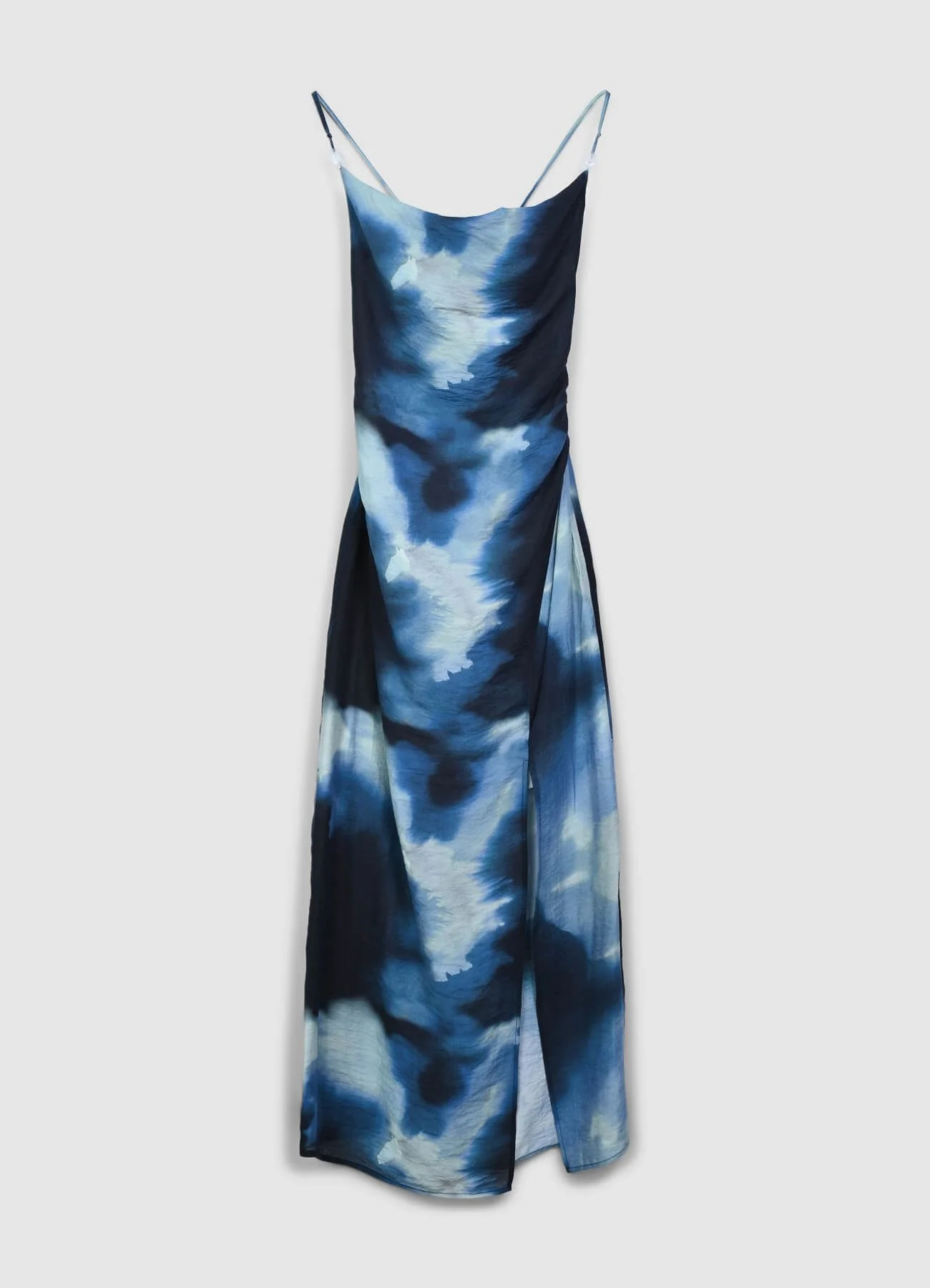Vestito lungo sciallato fantasia sfumata - Image 3
