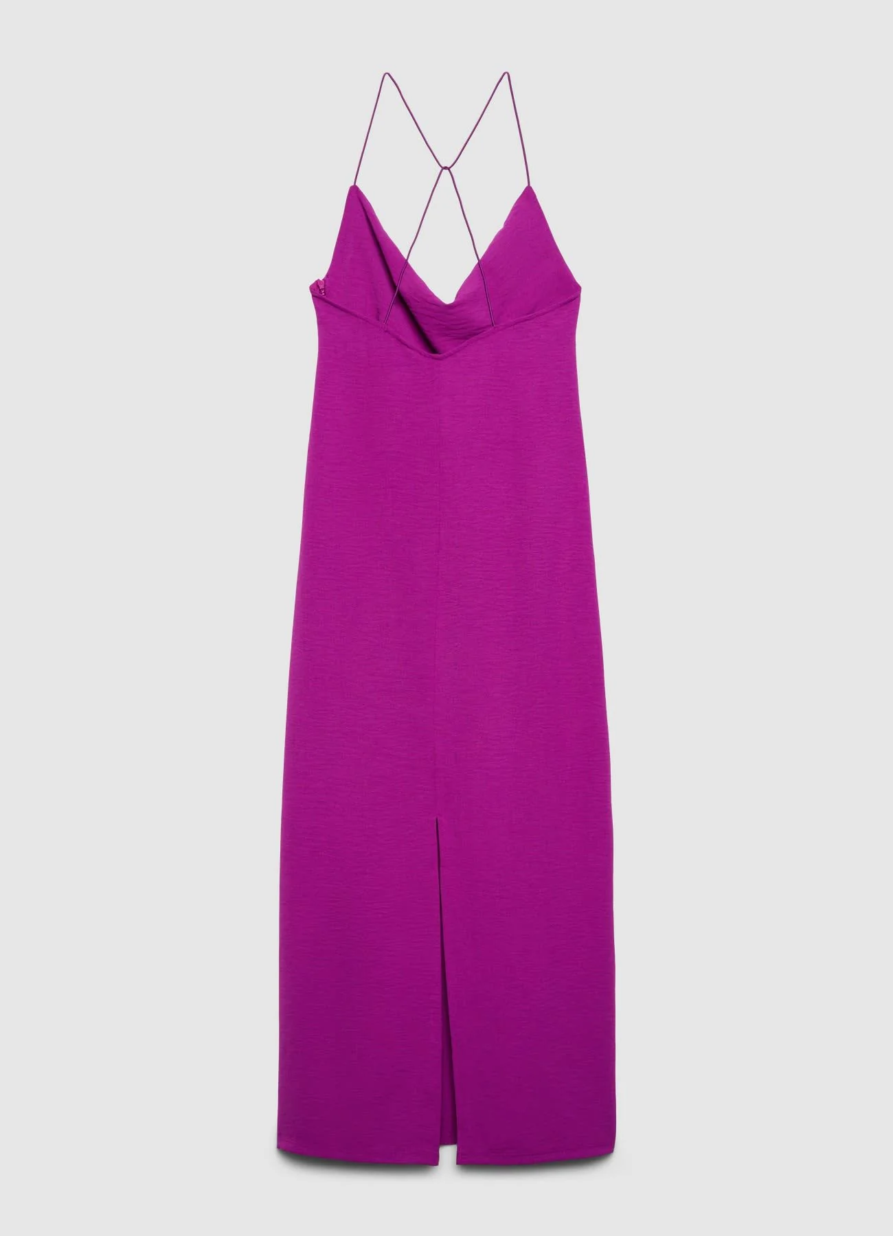 Vestito lungo scollato con spalline incrociate - Image 5