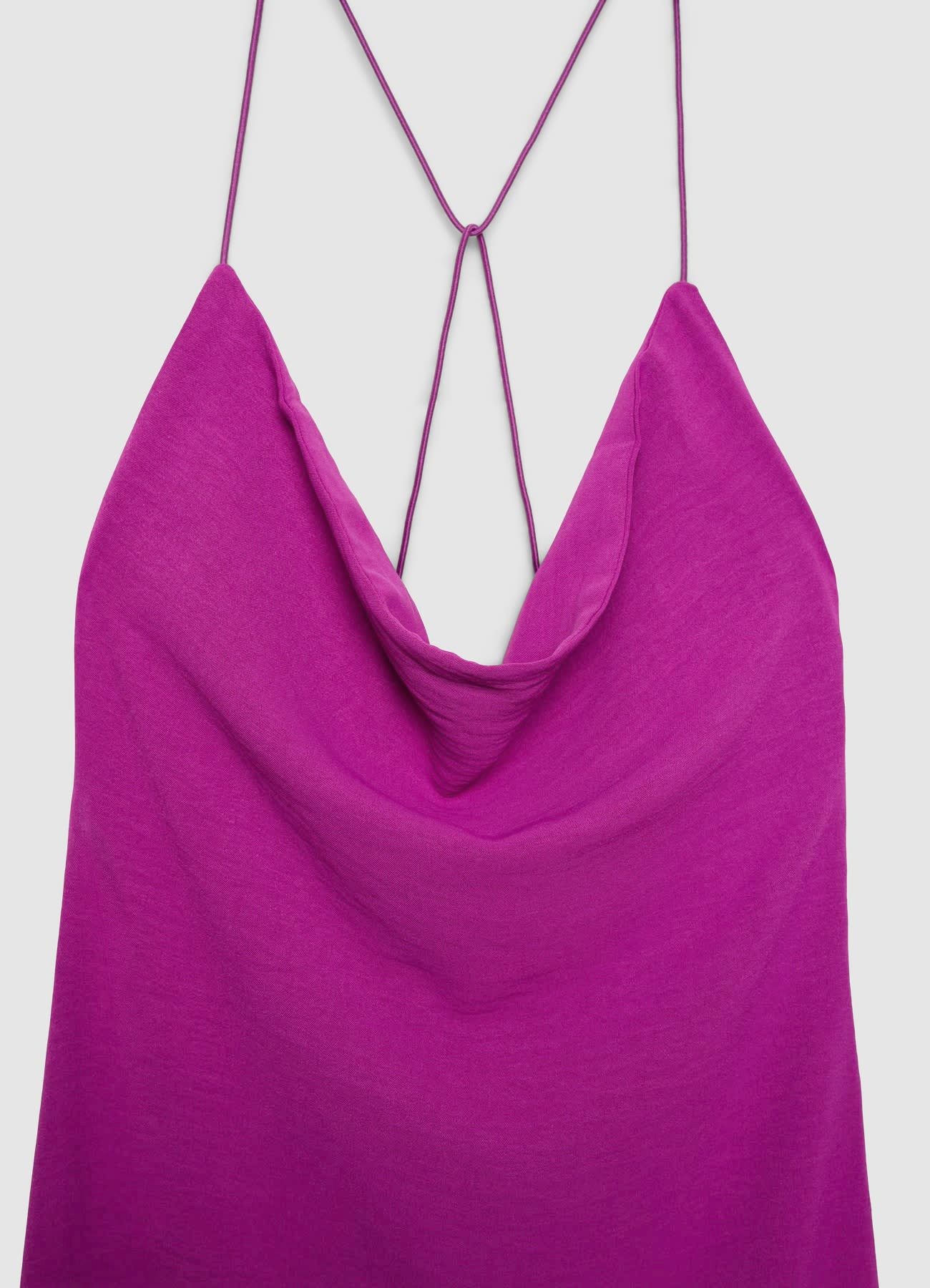 Vestito lungo scollato con spalline incrociate - Image 6