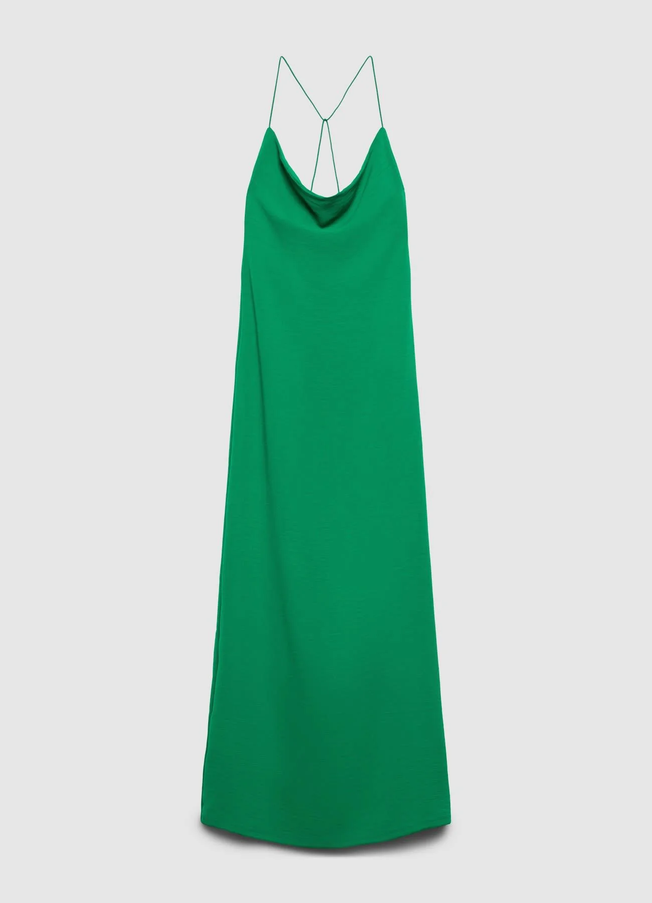 Vestito lungo scollato con spalline incrociate - Image 6