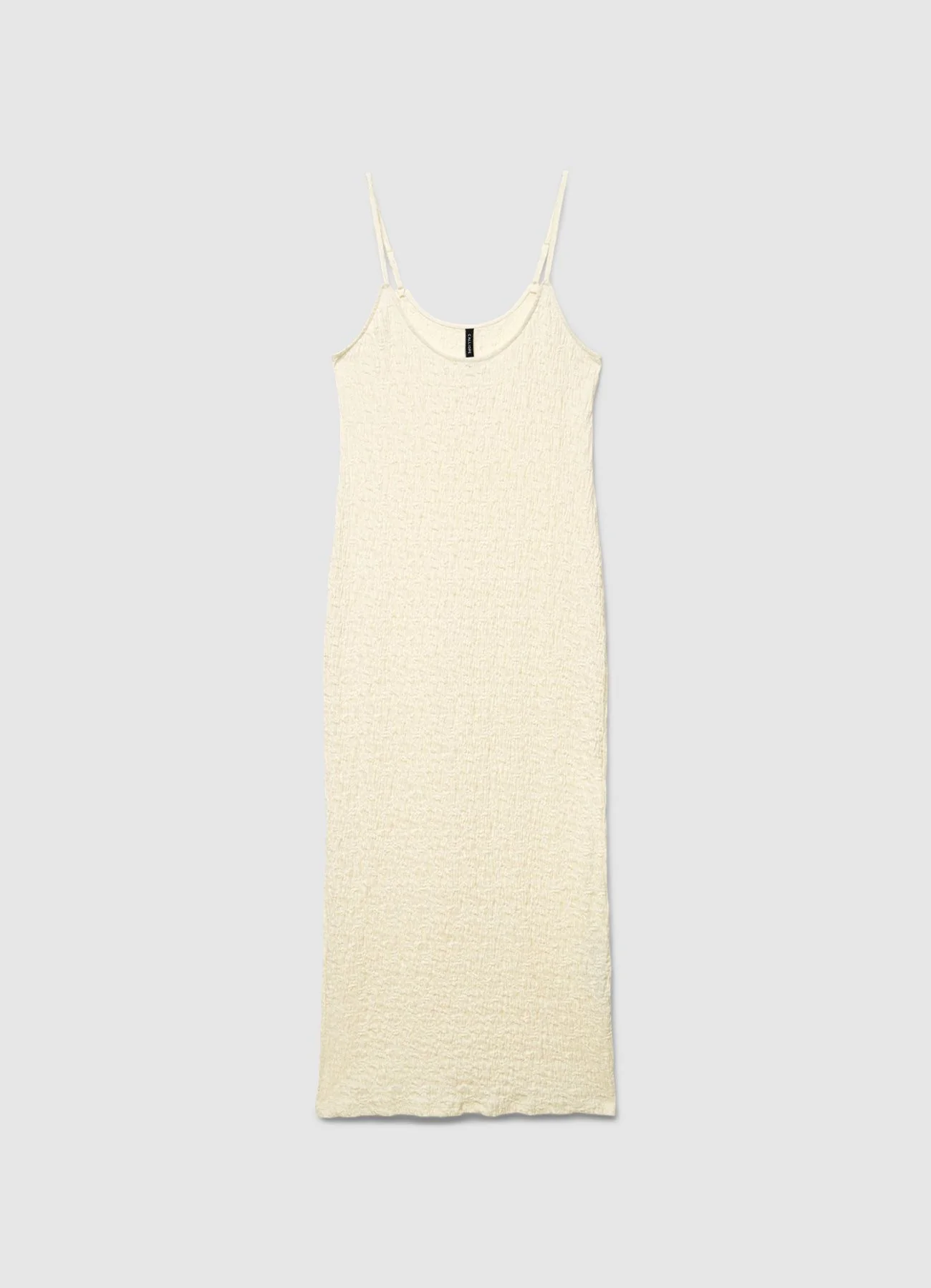 Vestito lungo tubino effetto stropicciato - Image 5