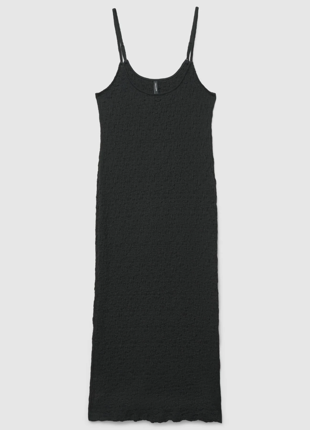 Vestito lungo tubino effetto stropicciato - Image 4