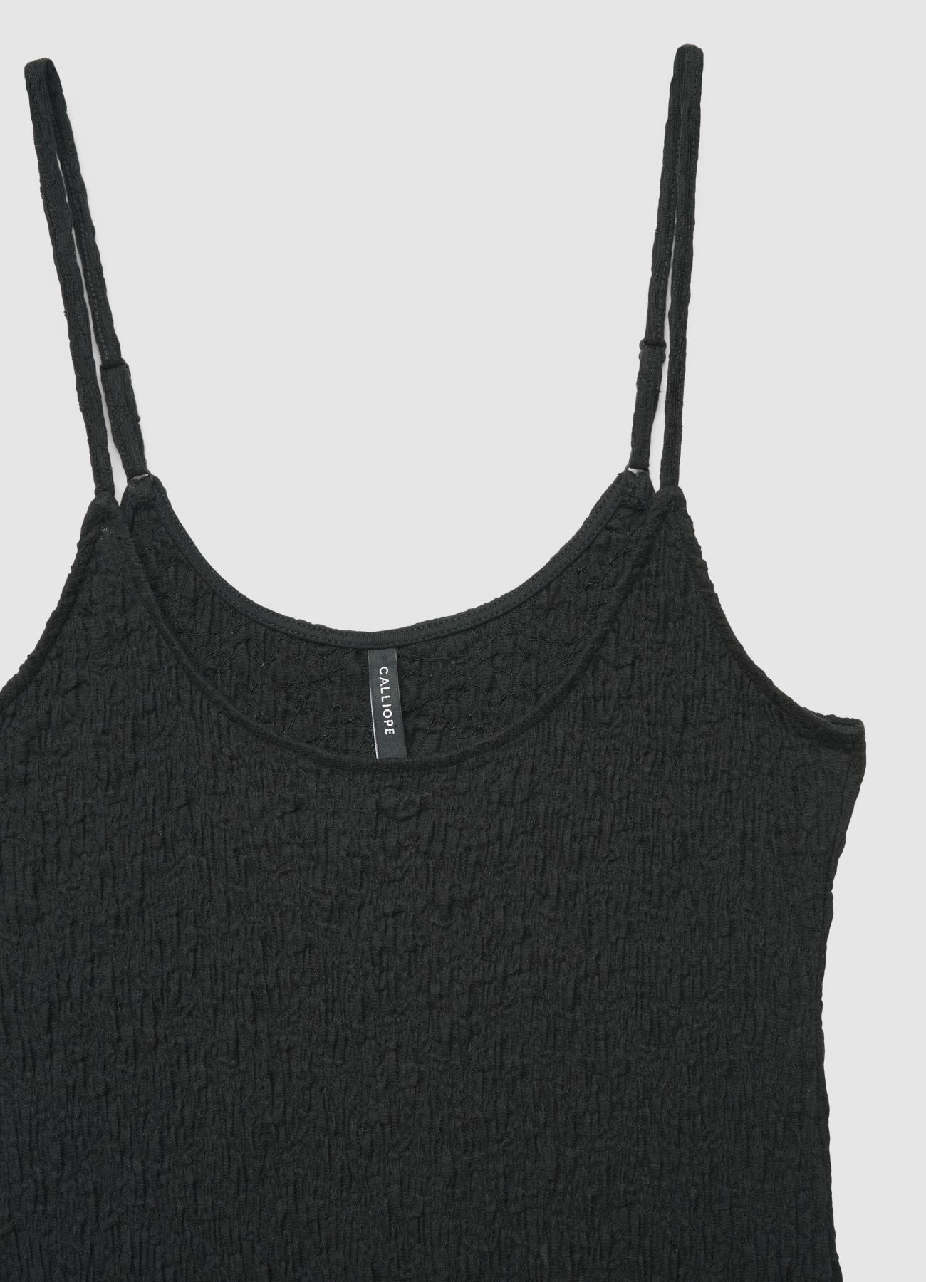 Vestito lungo tubino effetto stropicciato - Image 5