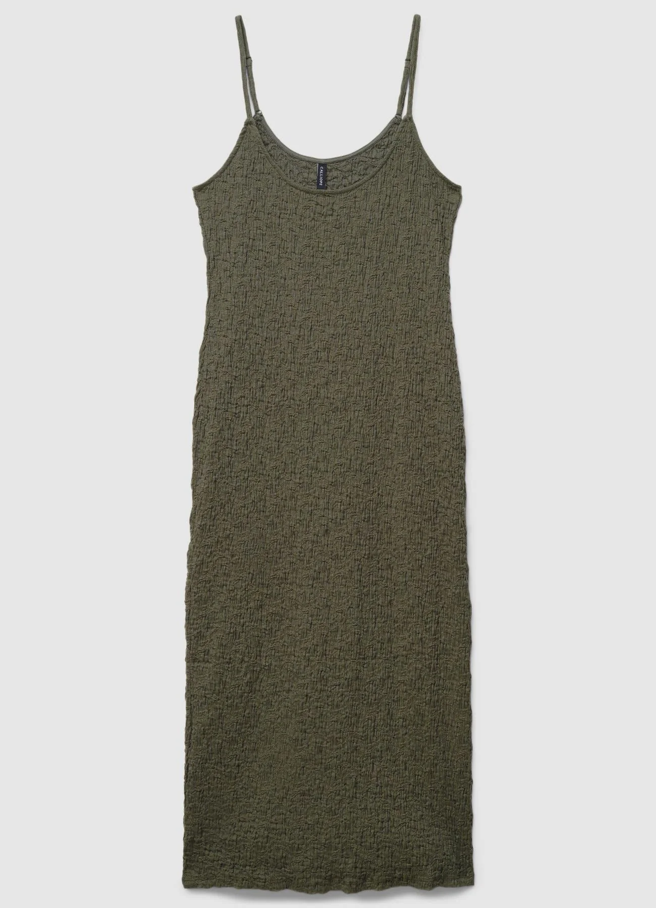 Vestito lungo tubino effetto stropicciato - Image 4