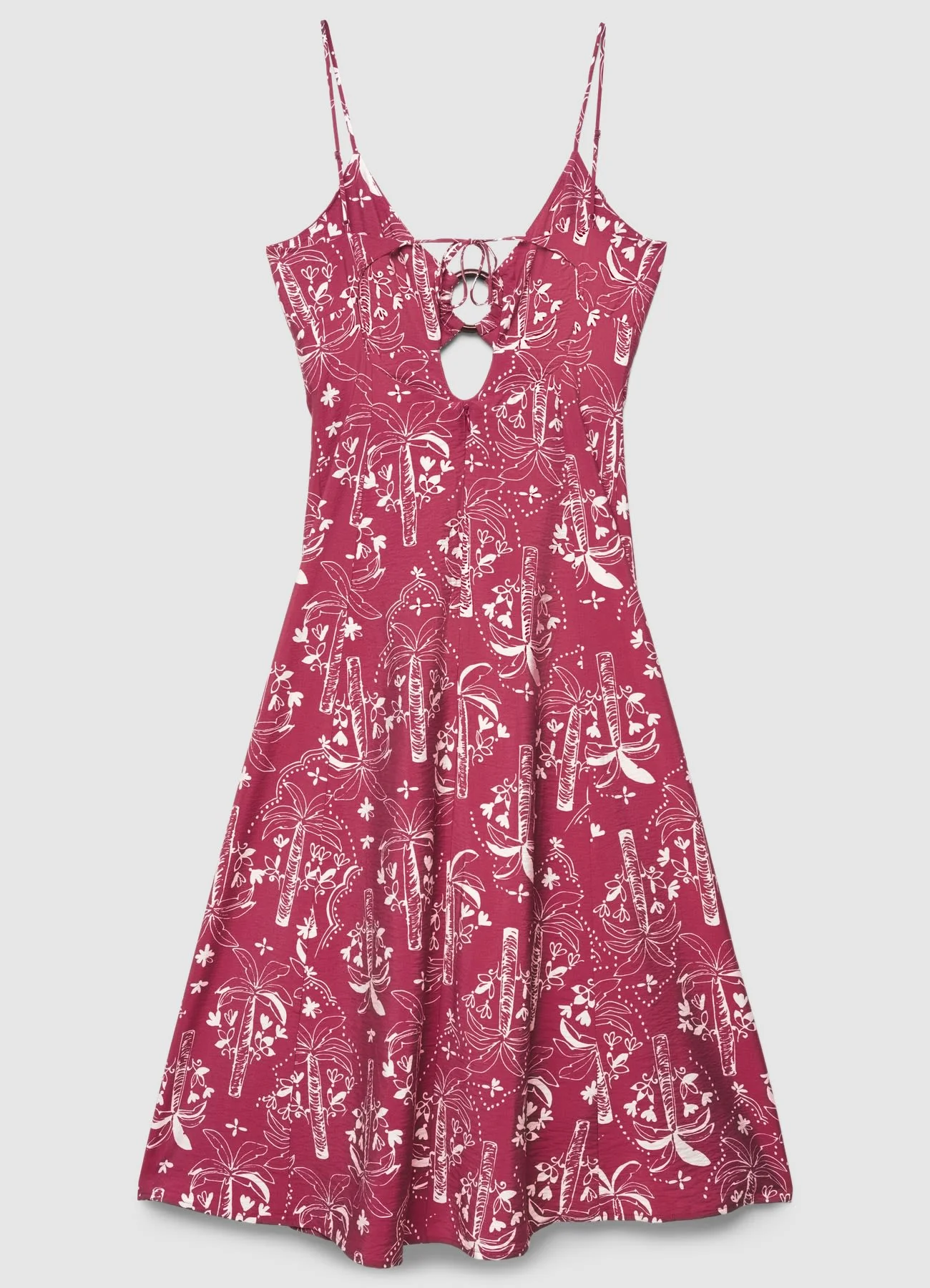 Vestito midi con bretelle e cut-out - Image 5