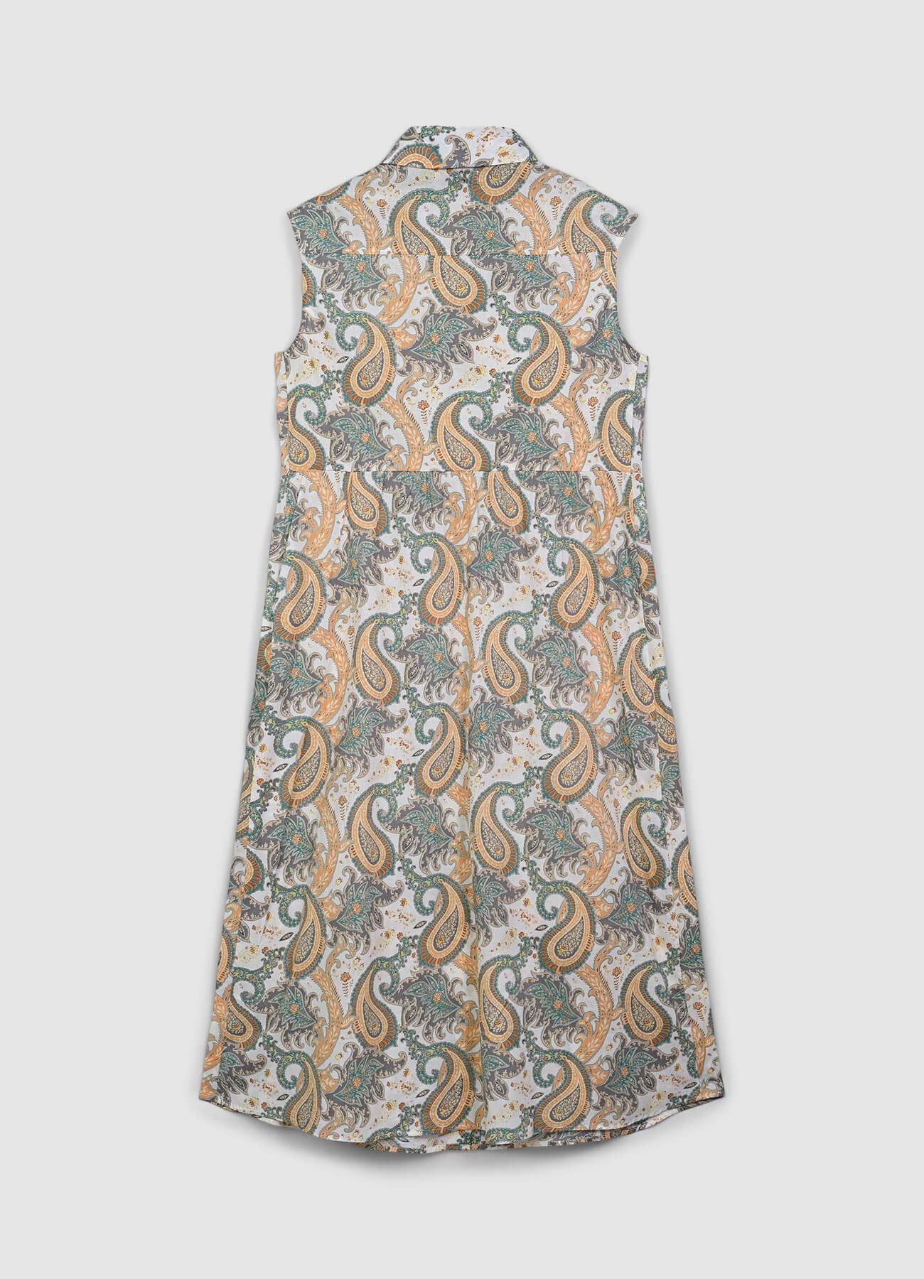 Vestito smanicato fantasia cachemire - Image 5